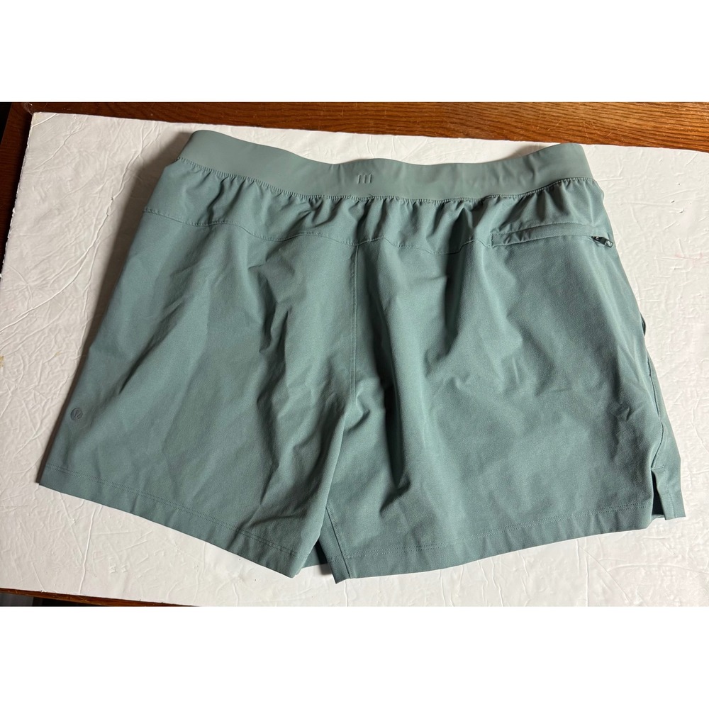 Lululemon Pace Breaker Linerless Shorts XL Sage Green Teal Athletic Running 5" - Picture 2 of 4